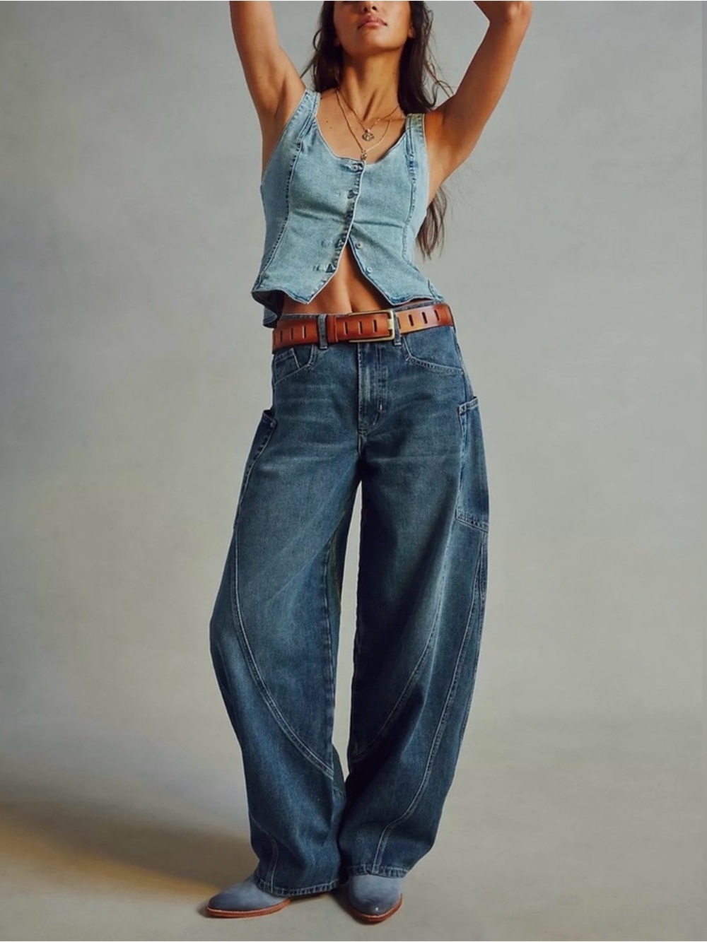 We The Free Sugar and Spice High Rise Barrel Jeans